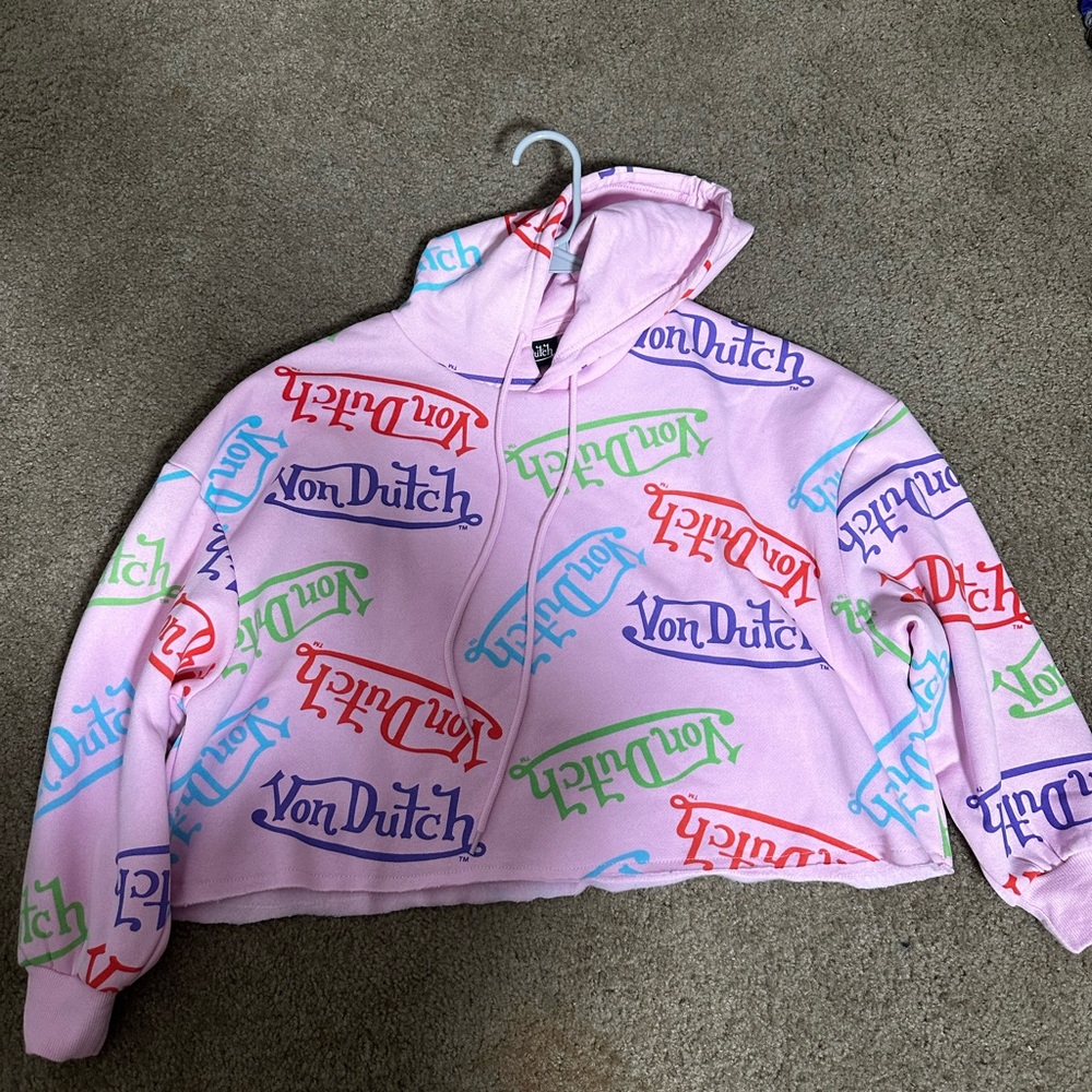 Von Dutch Multicolor Logo Hoodie